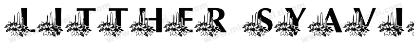 litther Syavina字体转换